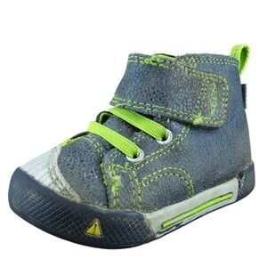 KEEN Boys Sneaker Shoes Gray Synthetic Hook & Loop Size T 4 Medium